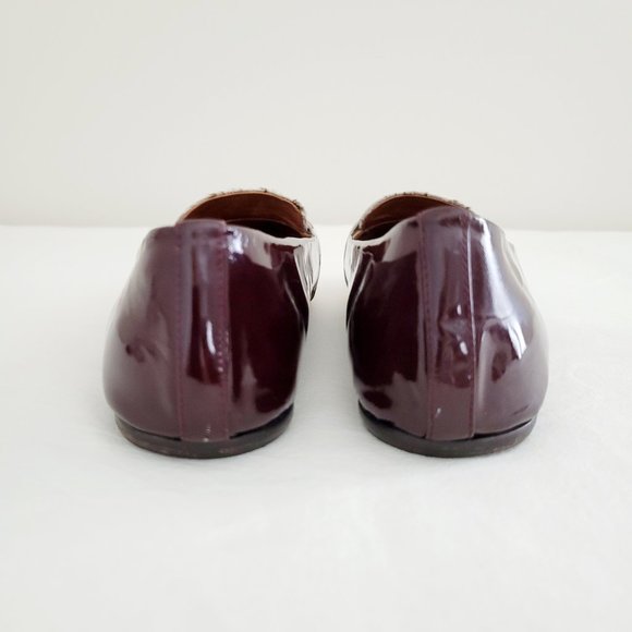 Reed Krakoff cranberry and gray patent leather flats size 39 - Picture 5 of 10